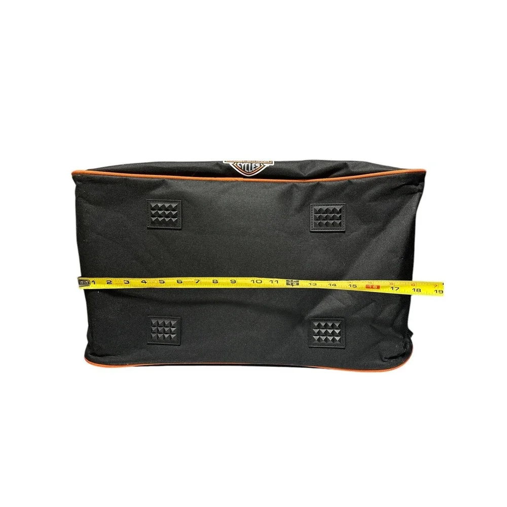 Harley-Davidson Motorcycles‎ Eagle Logo Black & Orange Durable Travel Duffle Bag